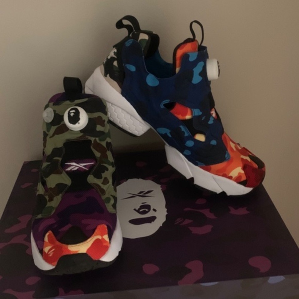 Bape x Reebok Instapump fury OG women US 6.5
